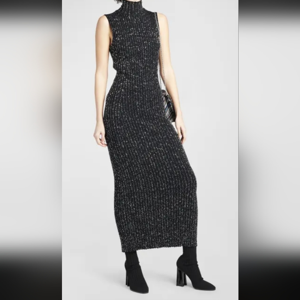 DKNY Turtleneck‎ Sweater Maxi Dress, NWT, Size L